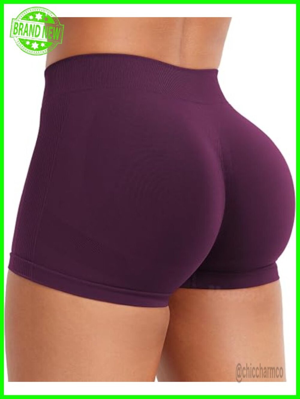 Scrunch Butt Lifting Seamless Biker Shorts 2.5" Low Rise Workout